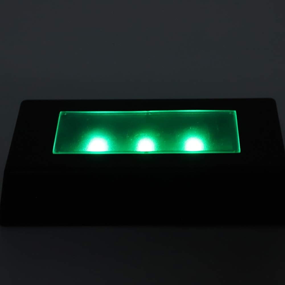 7 Color LED Light Display Base for Crystal, Glass Art, Jewelry, USB Powered