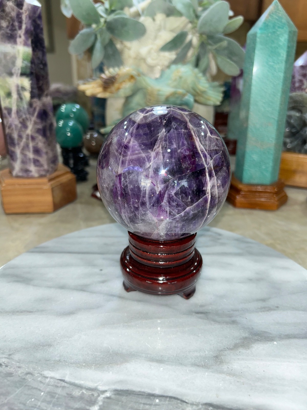 Dream AMETHYST sphere with stand