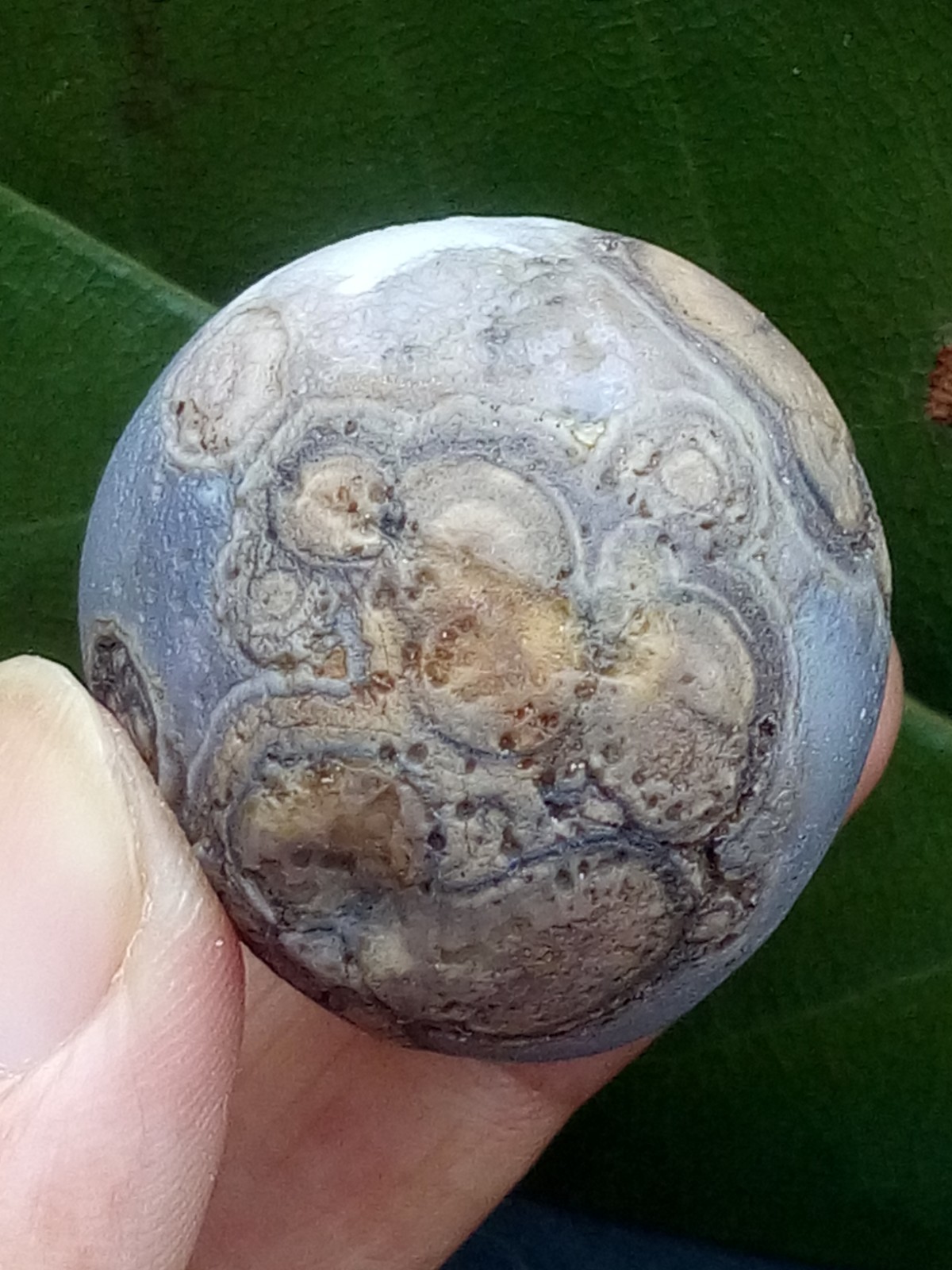 36mm Natural agate Gobi agate eye agate stone collection Landscape stone