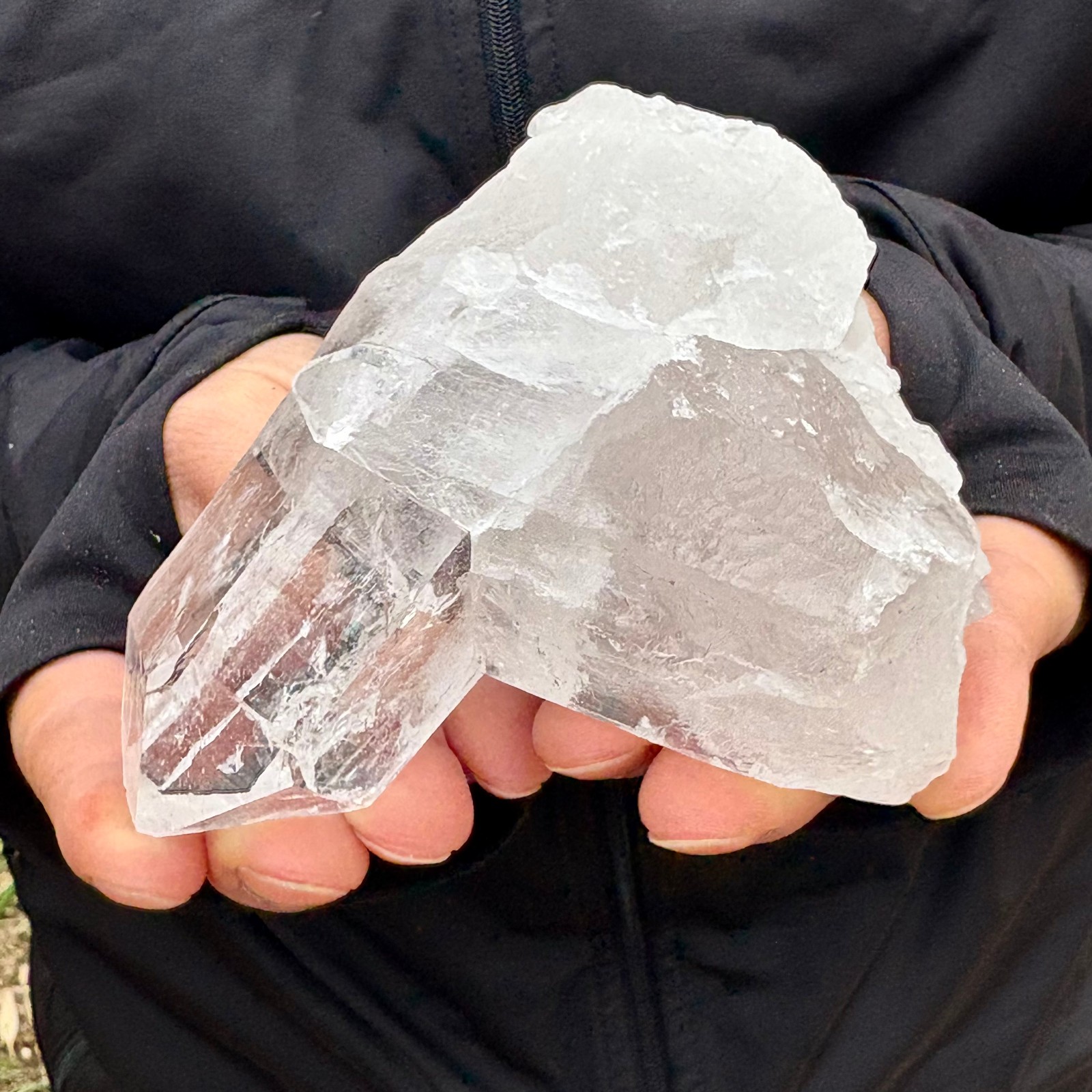 300G A+++Natural white Crystal Himalayan quartz chunk mineralsls