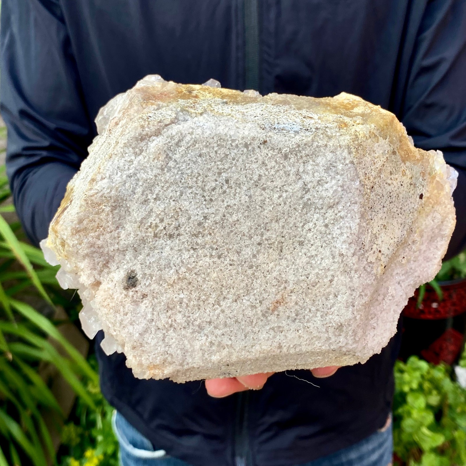 5.51LB ransparent, natural and beautiful white quartz crystal cluste