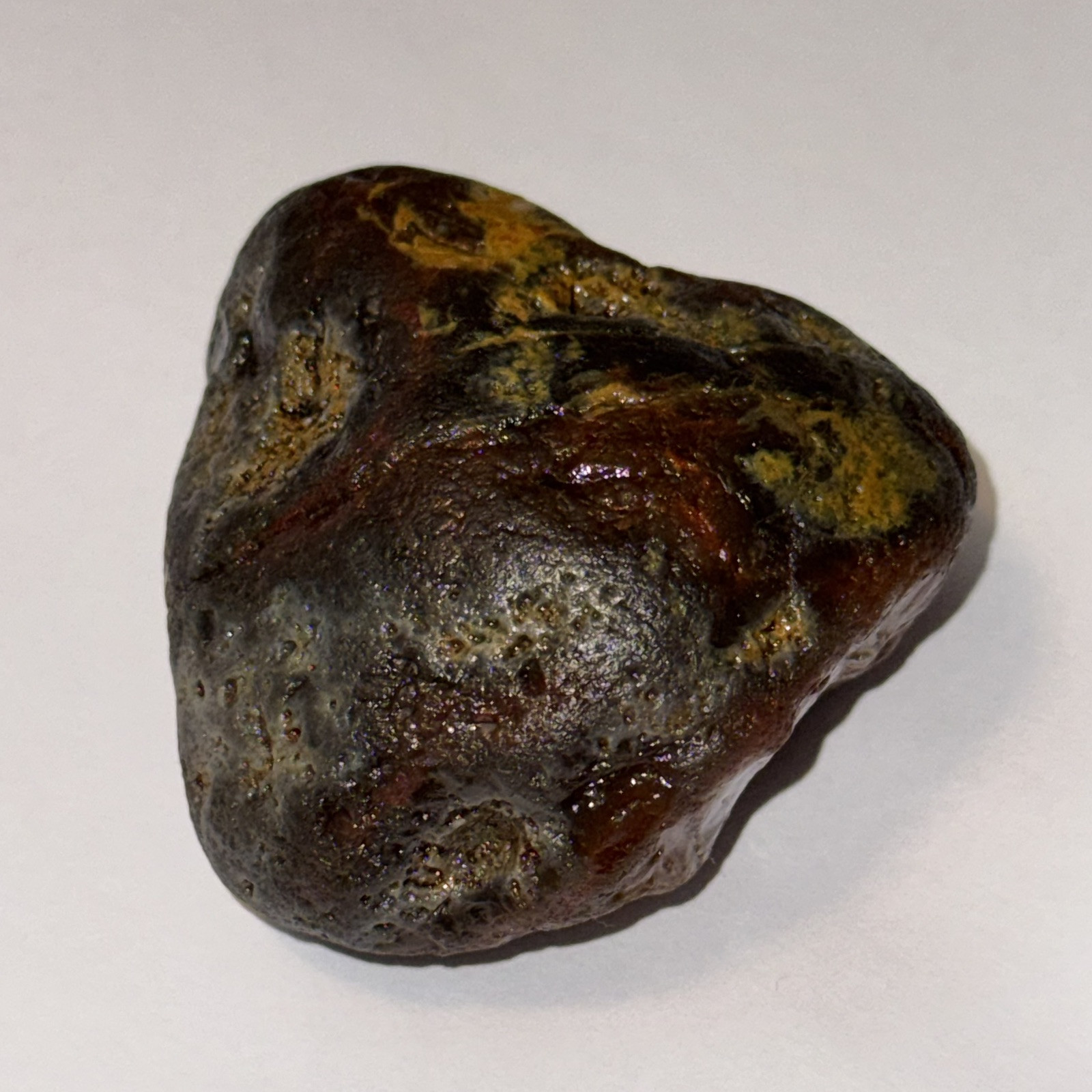 5.25 oz Lake Superior Agate with Limonite, Dark Husk With Frost