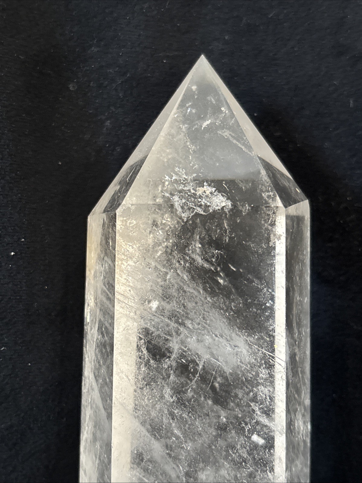Natural Clear Quartz Crystal Tower Generator Point 6” 1lb 5.8oz Polished