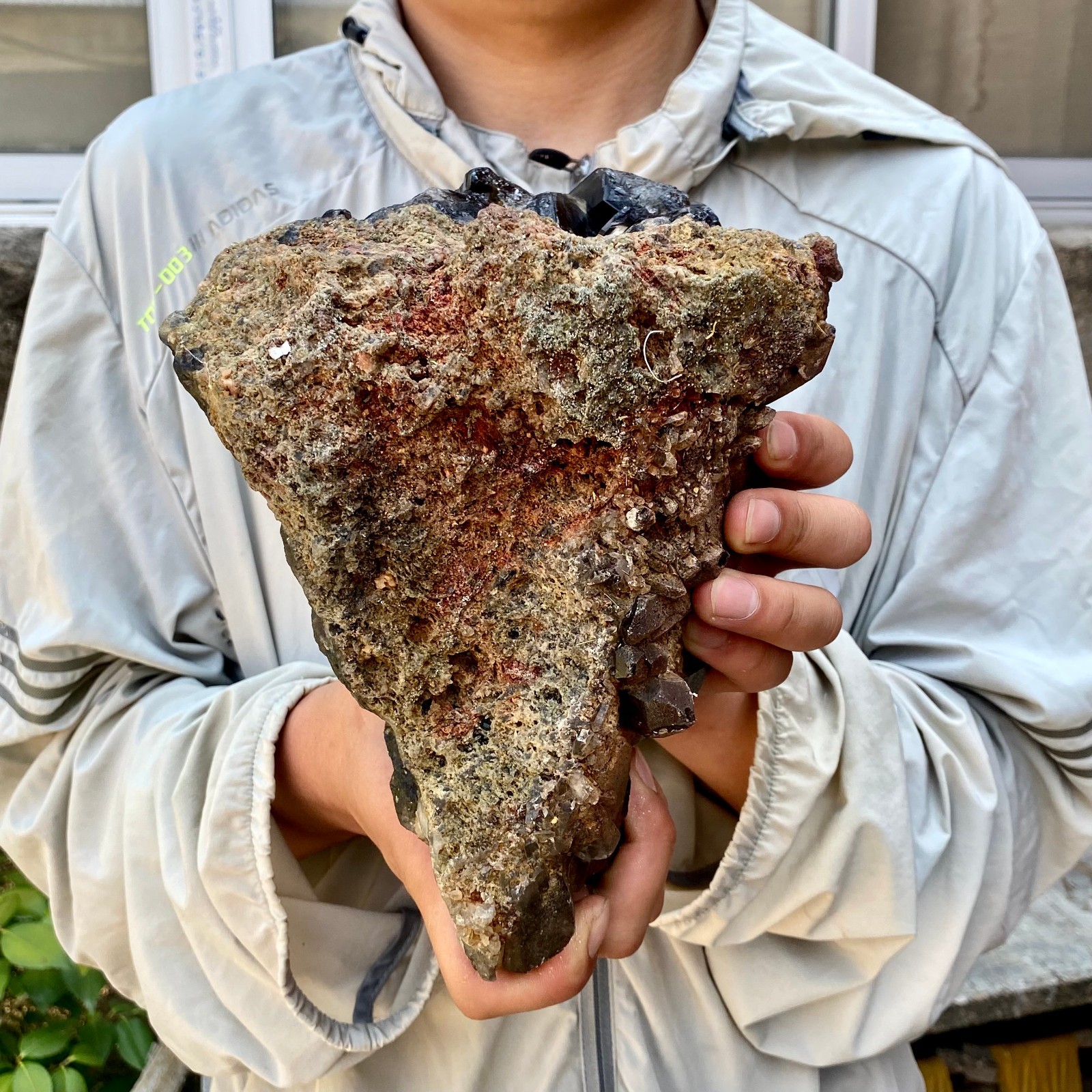 7.7LB Natural Tea black Crystal quartz Cluster Mineral Specimen Healing reiki