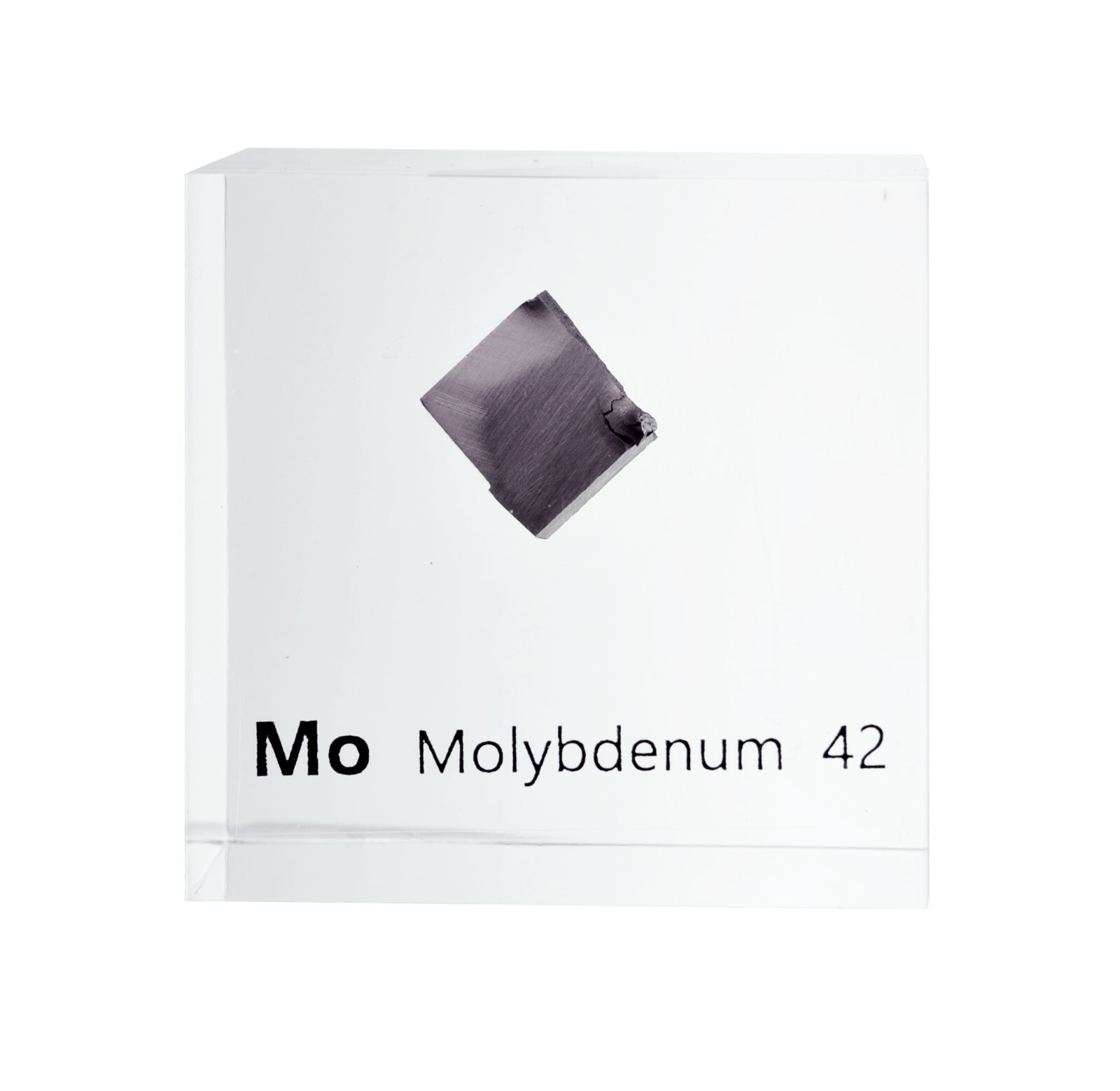 Molybdenum 50mm Lucite Acrylic Cube for Element Collection USA SHIPPING
