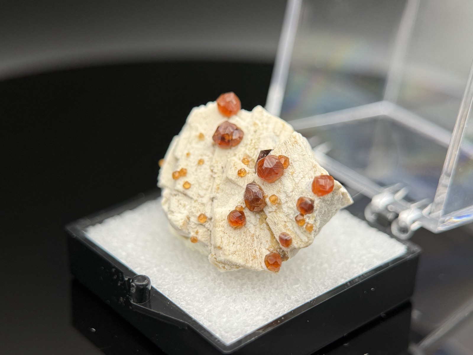 INSANE GROWTH STRIATIONS ON MULTICOLORED SPESSARTINE GARNET: Fujian China
