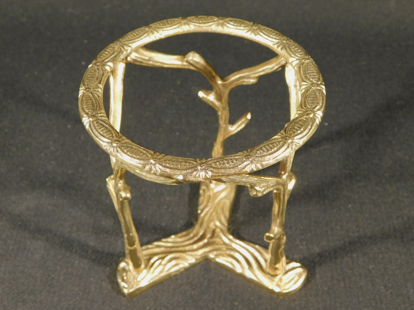 Sphere Display Stand Large Size Brass / Gold Color Tall BRANCH Design