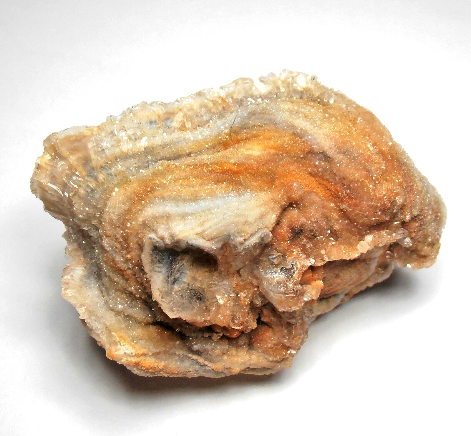 Chalcedony and Quartzine “Concha Geode” 来自 Barros Cassal – 2 3/8 英寸-