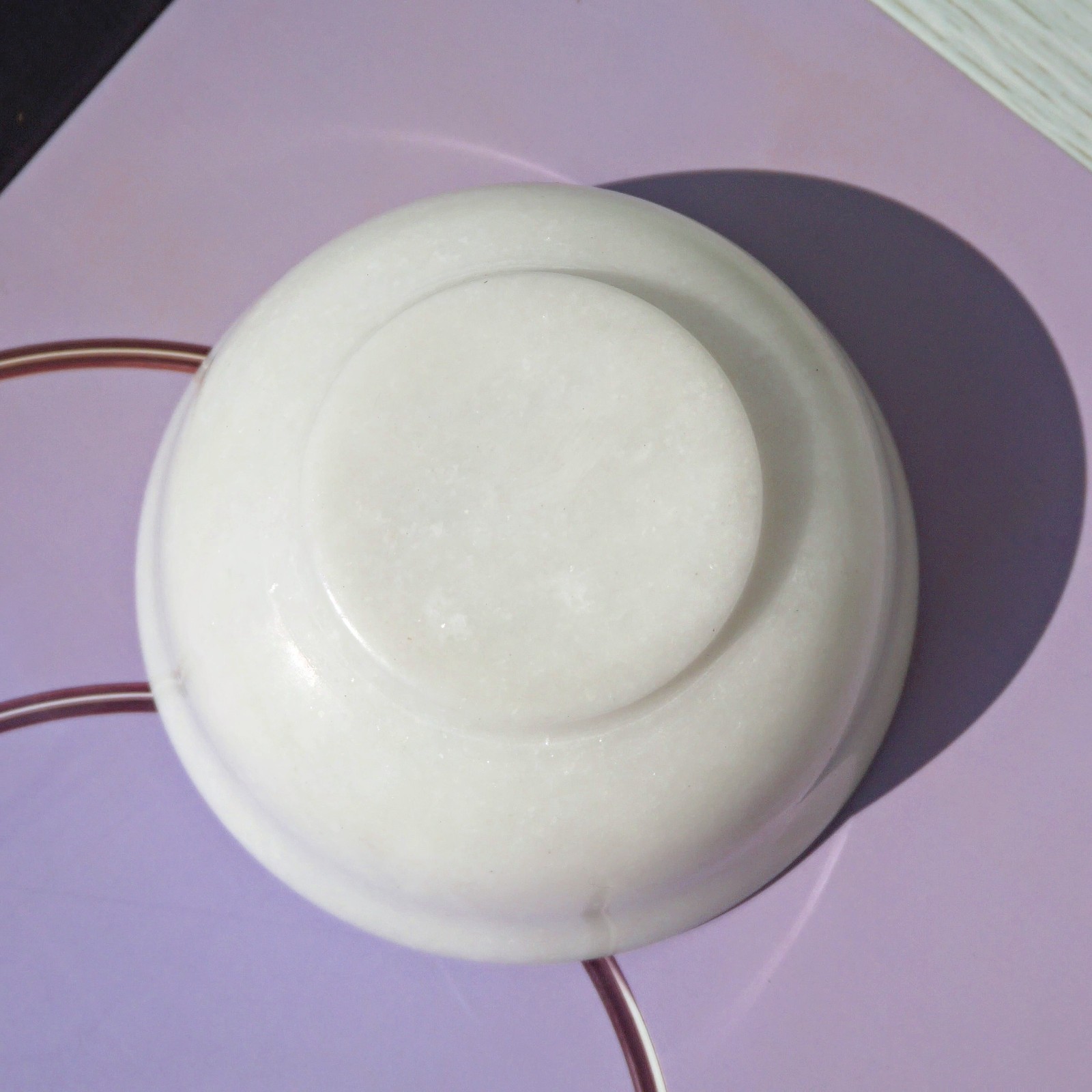 3.9″ White Jade Bowl Natural Crystal Carved Gems Dish Holder Healing Decor Gift