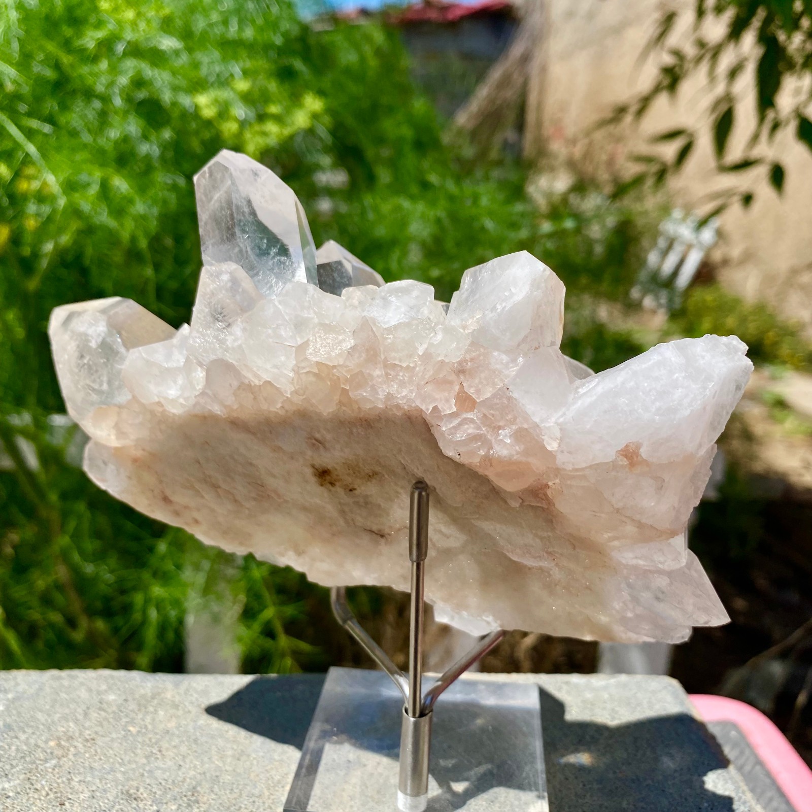 1.17LB Natural white Crystal Himalayan quartz cluster /mineralsls
