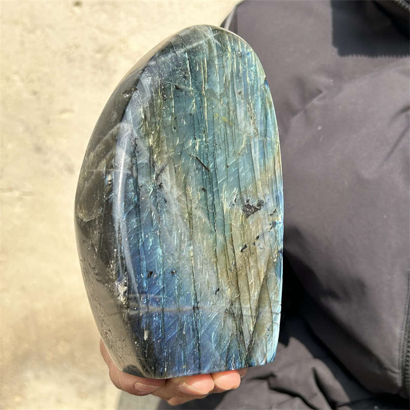 1.8kg Natural Labradorite Quartz Crystal Spectrolite Mineral Reiki healing