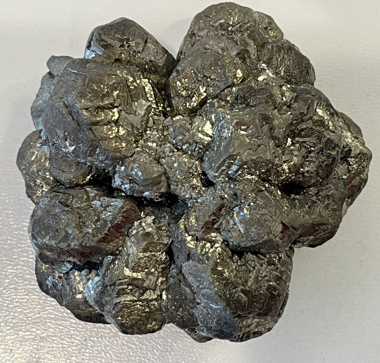 Octahedral Pyrite Cluster 1 lb. 3 oz. Large Octahedrons 1-2cm in Width, Unusual