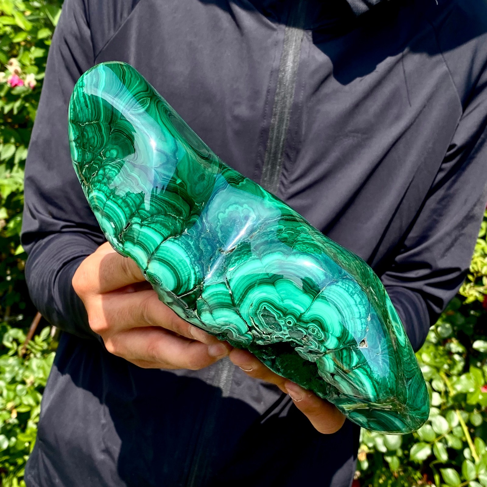 11LB Natural Polished Malachite Mineral freeform specimen Reiki Stone Healing