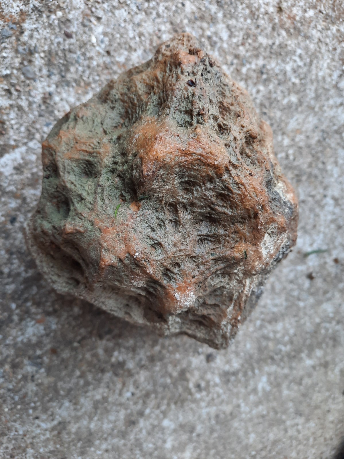 5.25″ Unopened Waxy Rattler Geode from Southern Kentucky. 3 Pounds
