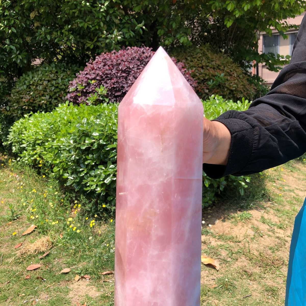 9.46LB Large Natural Powder Crystal Column Wand Obelisk Mineral Healing 5052