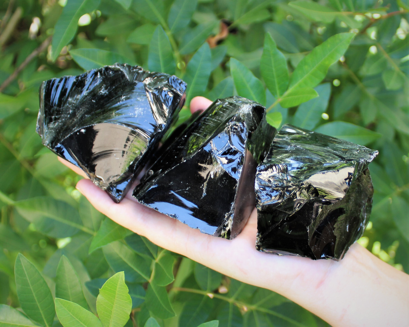 MASSIVE Rough Natural Black Obsidian Chunks – Huge Raw Black Obsidian Crystals
