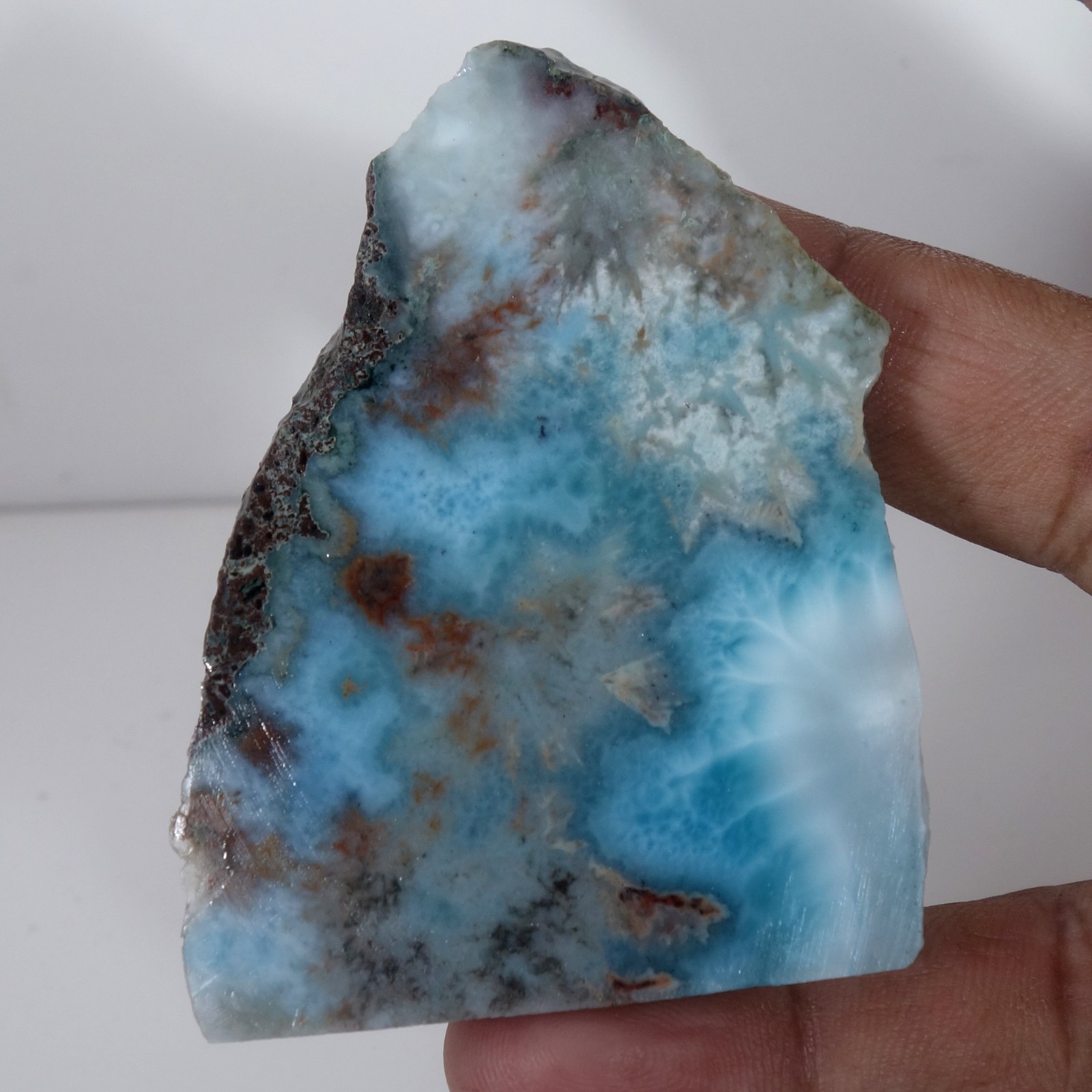 Dominican Republic 190.20 Cts Natural Sky Blue Larimar Raw Rough Healing Crystal