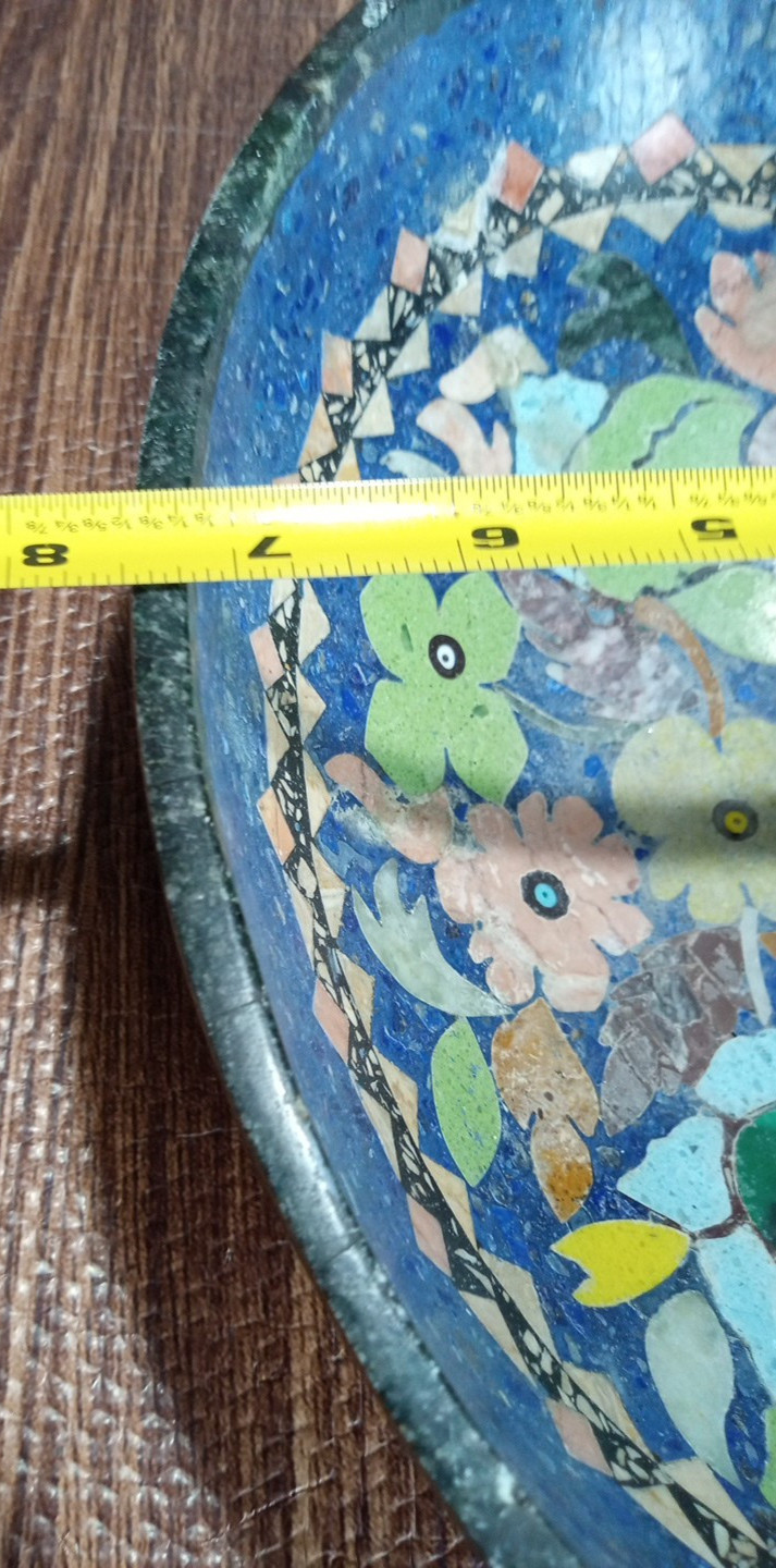 Oval Bowl 10 1/4″ X 7 1/2″ Omar Lapis Industry Made in Afghanistan
