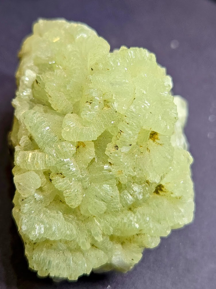 PREHNITE Collectible Specimens Pearl Green Crystal Clusters -Three Sizes