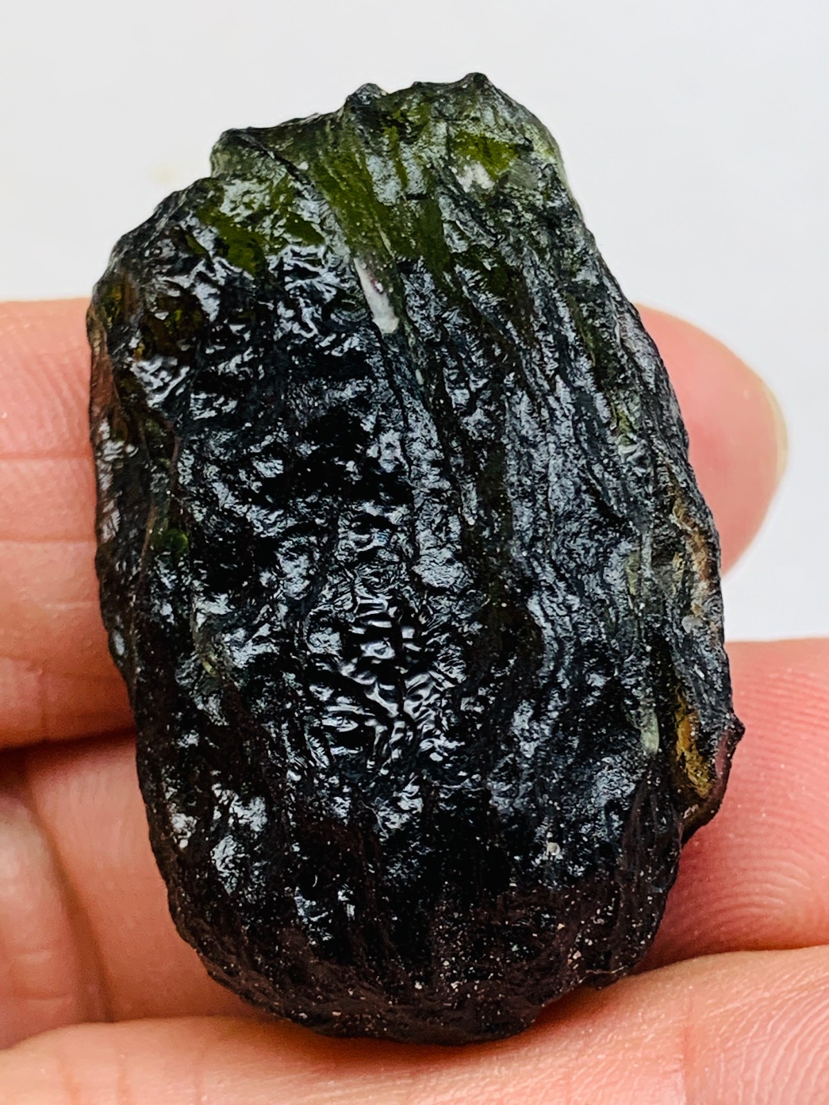 TOP Moldavite Raw Moldavite Crystal from Czech Republic PICcertificate 82CT
