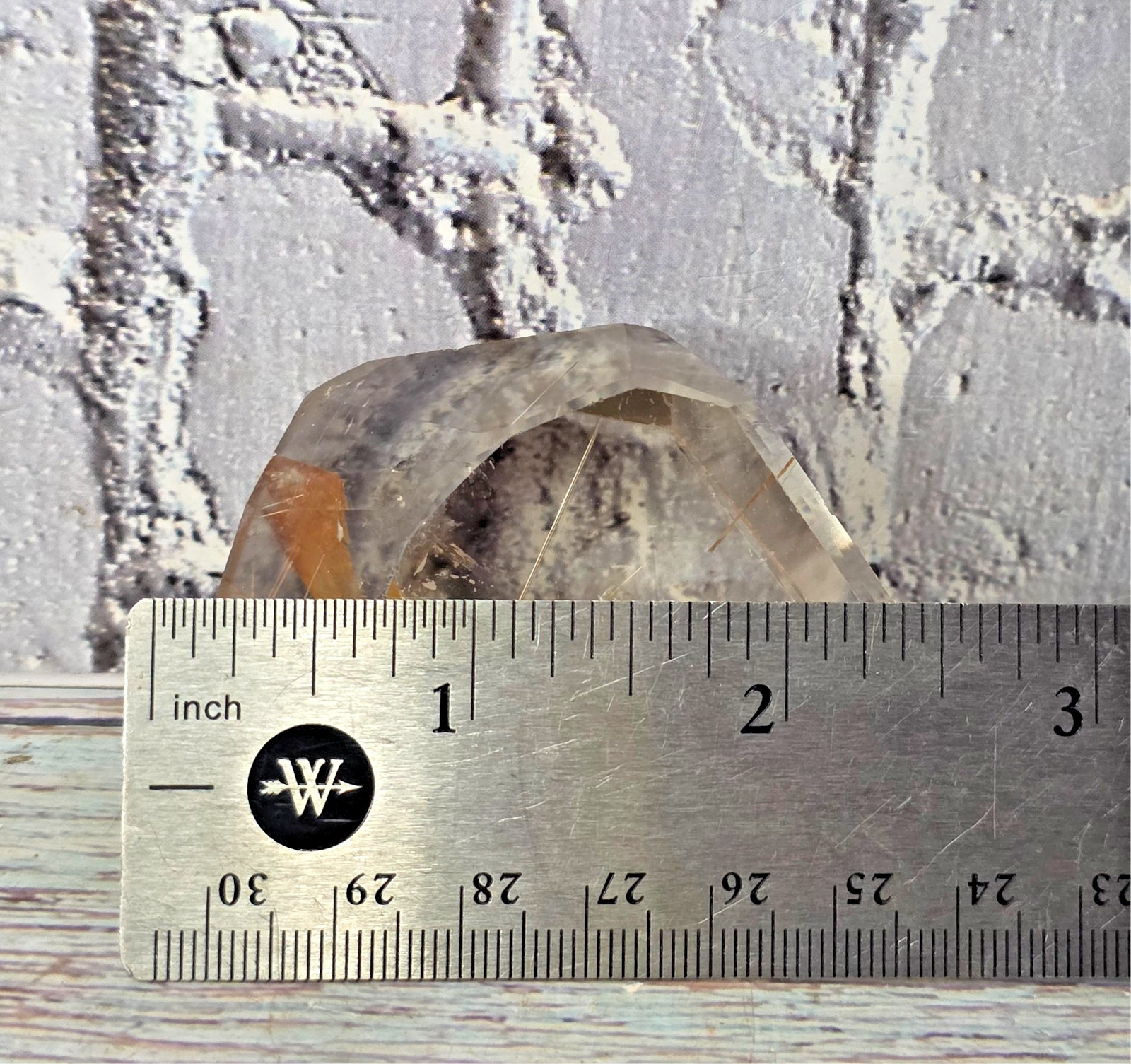 Natural Golden Healer Quartz with Golden & Reddish Rutile Inclusions Freeform