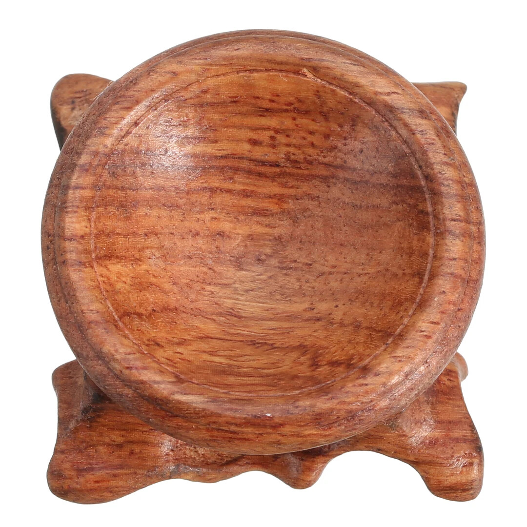 3cm Wood Display Stand Base Rosewood Display Stand Base for Crystal Ball Sphere