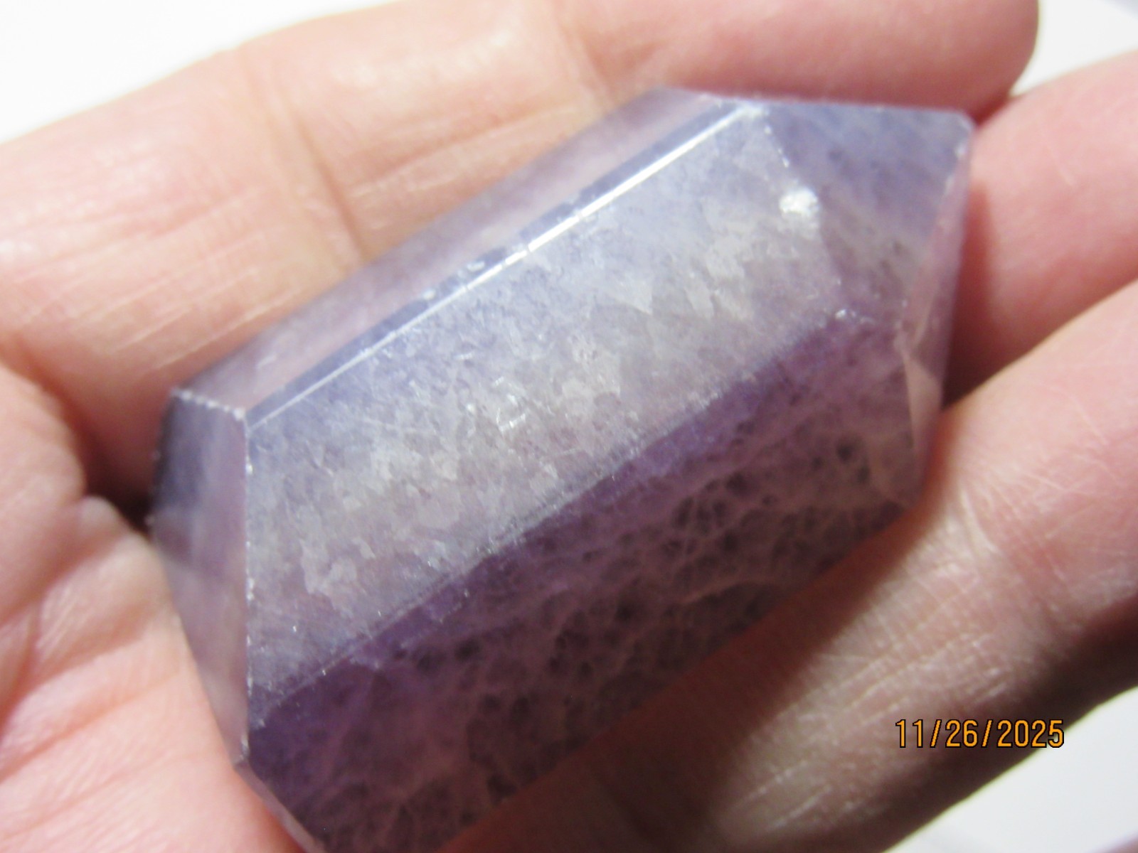 Polished Purple Fluorite 1 7/8 Inch Point Collectible PPFPC-1.8