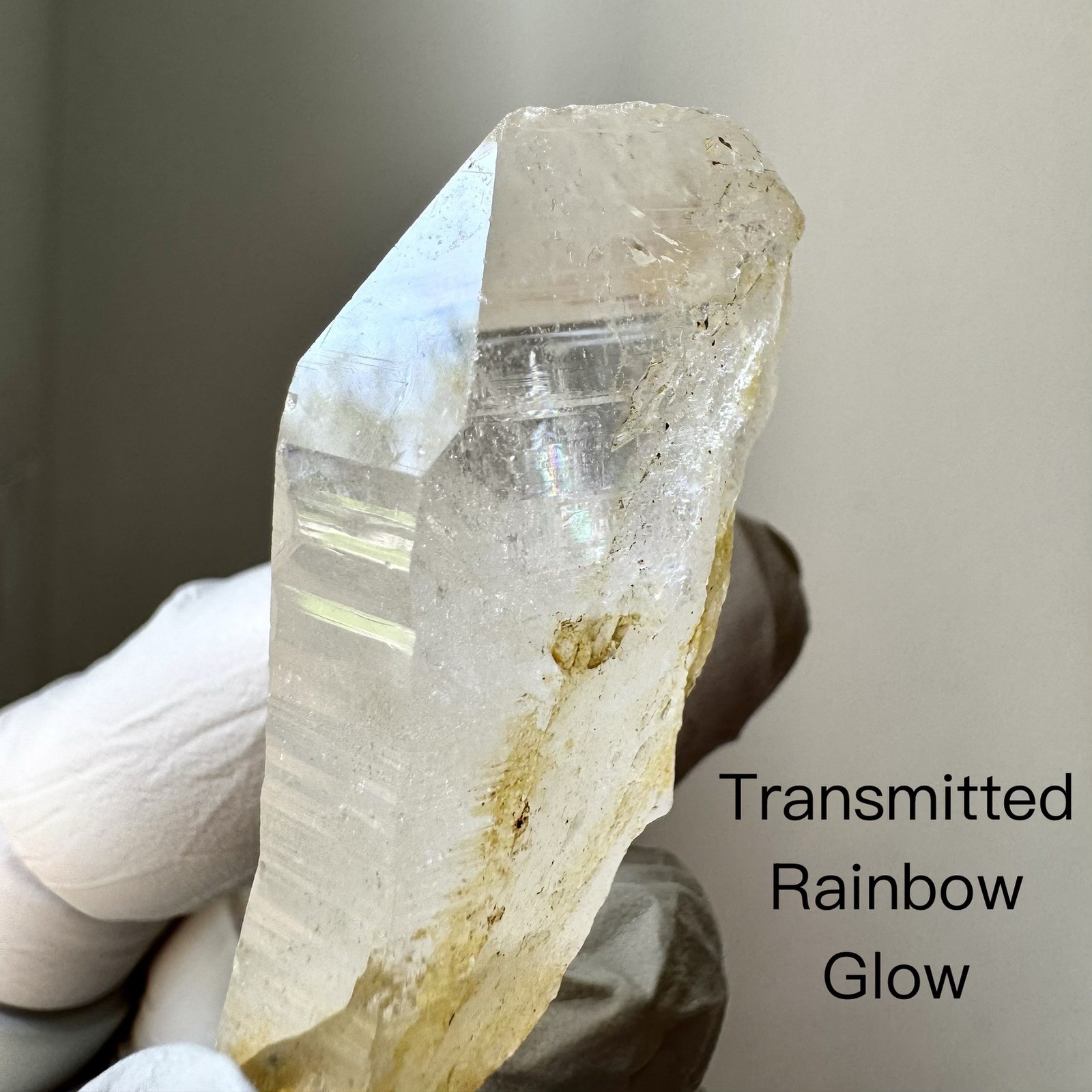 “Golden Archive Tablet” Ganesh Himalayan Flat Top Curved Lemurian Quartz Crystal