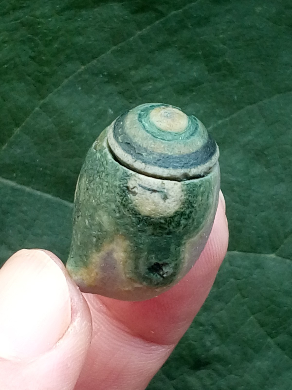 36mm Natural Gobi agate eye agate stone Suiseki-viewing collection china