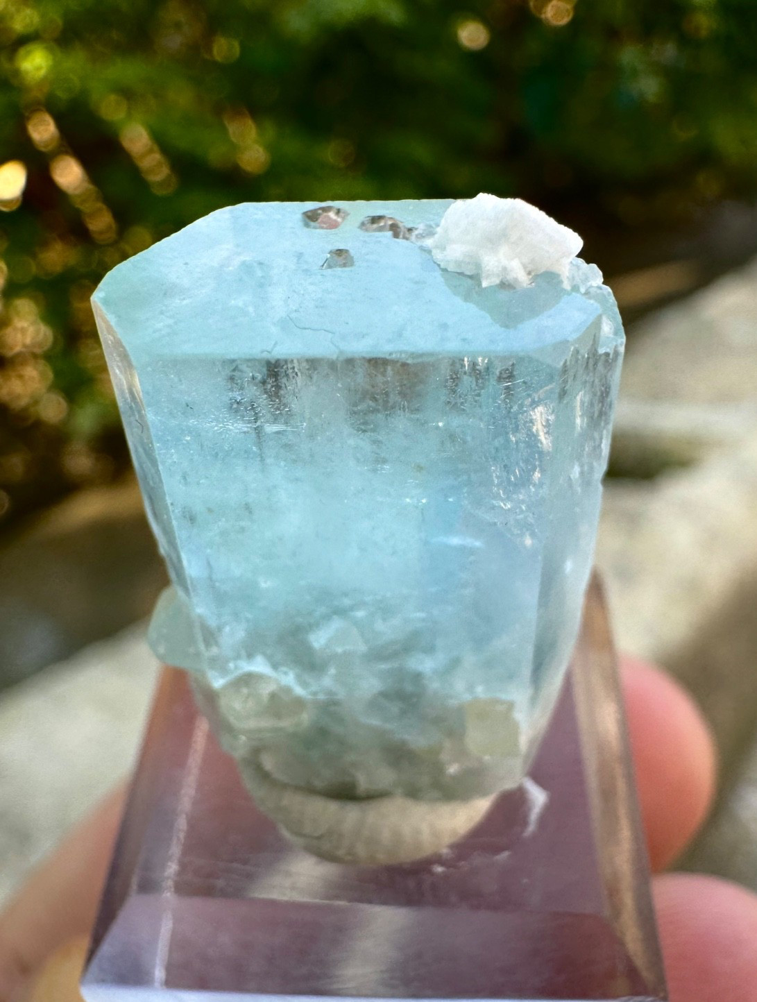 Natural Sky Blue Terminated Aquamarine Combine Crystal , 40 Carats @ Minerals