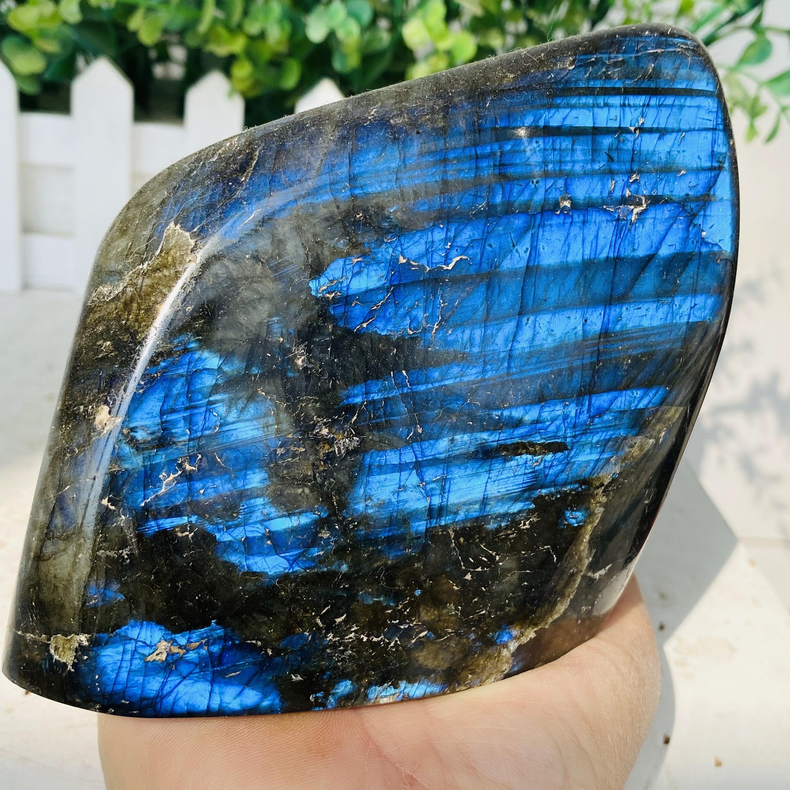 Natural Purple Labradorite Quartz Crystal Freeform Mineral Specimen 1060g