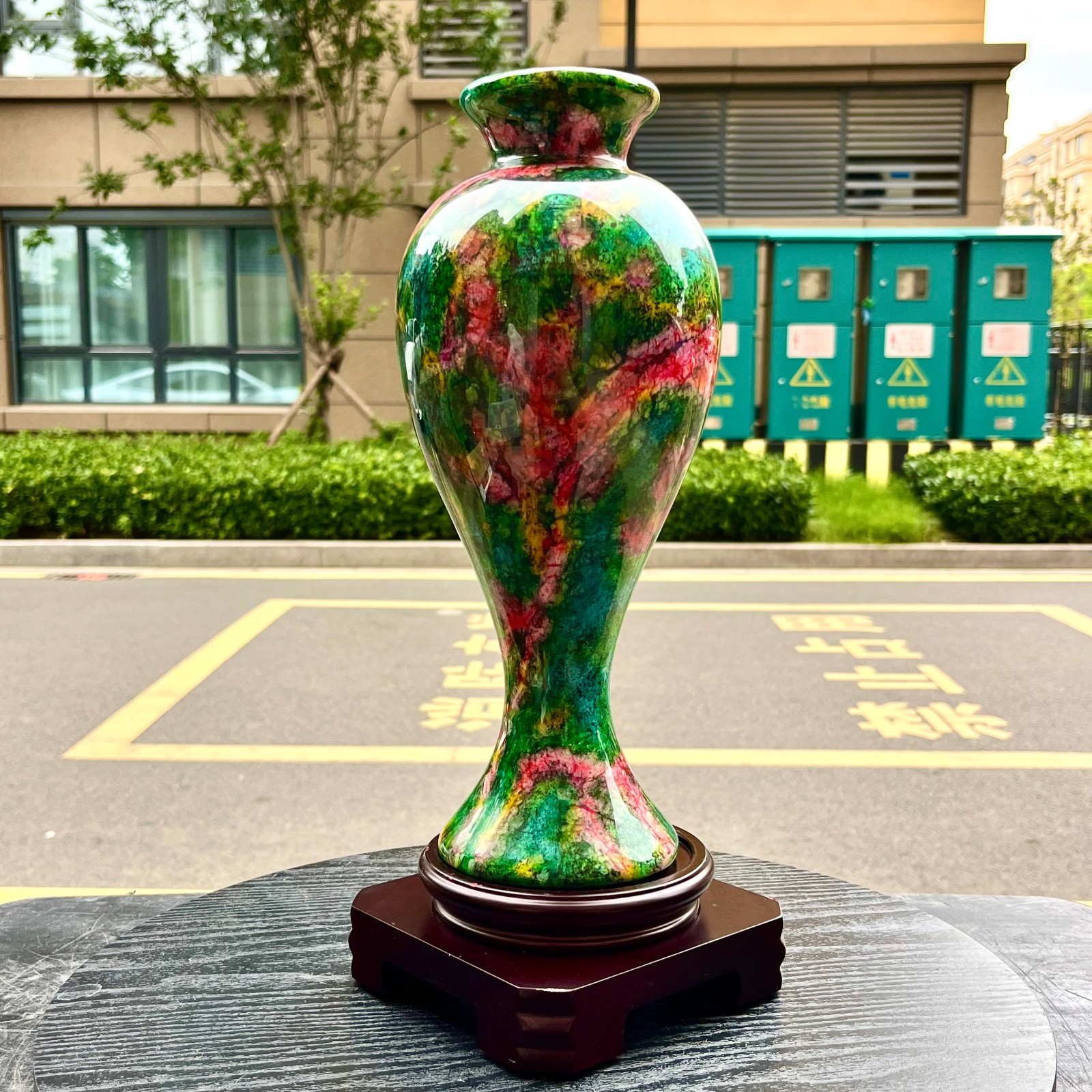 4.64LB Natural “Seven Colors Jade” vase specimen -Taiwan China