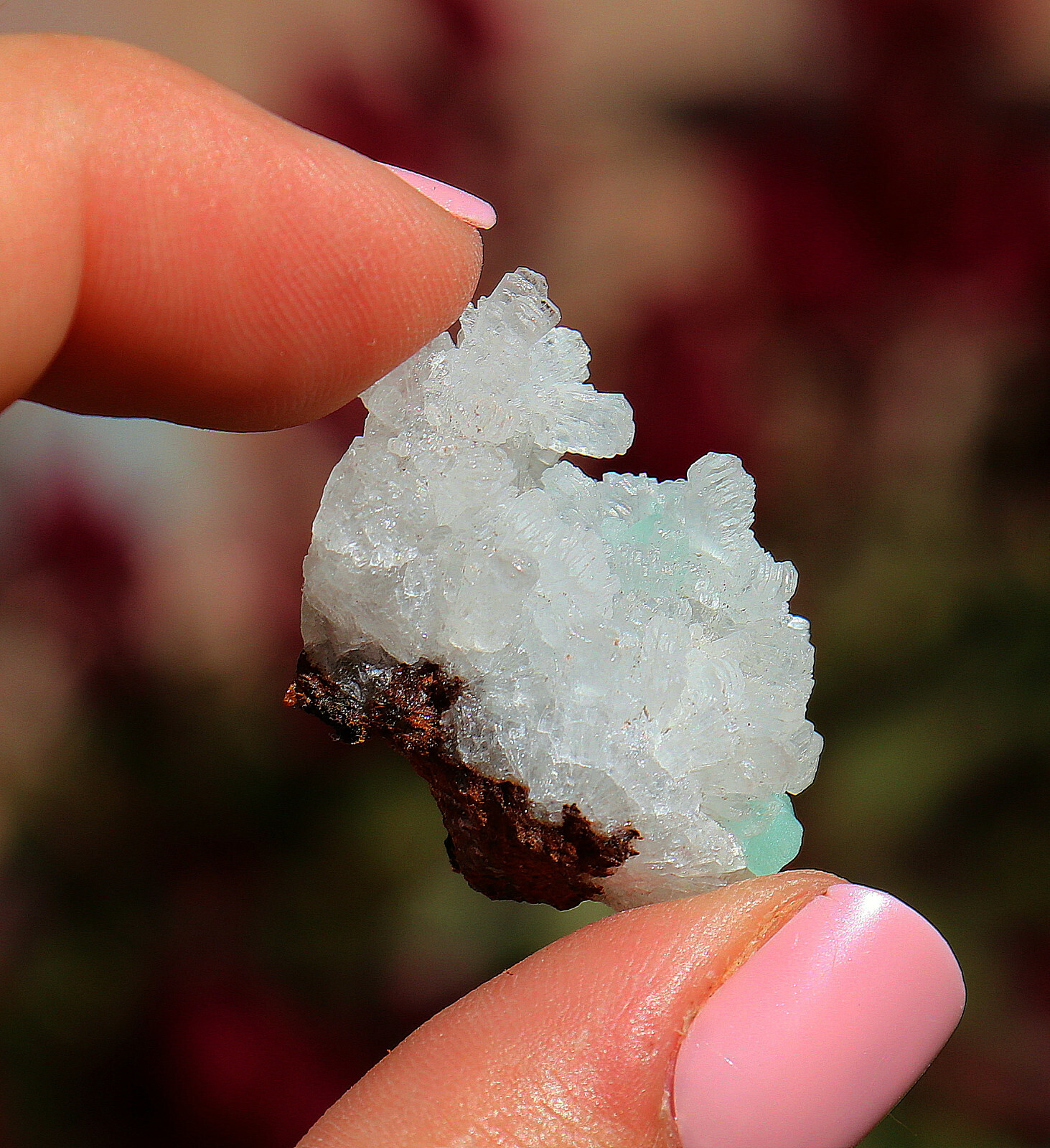 Smithsonite And Hemimorphite On Matrix From Mexico 2.9 Cm’s