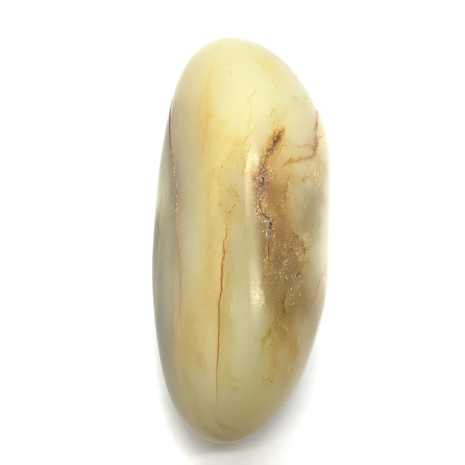 Siberian Jade Stone White Honey Nephrite Jade Cobble Vitim Siberia 248g Specimen