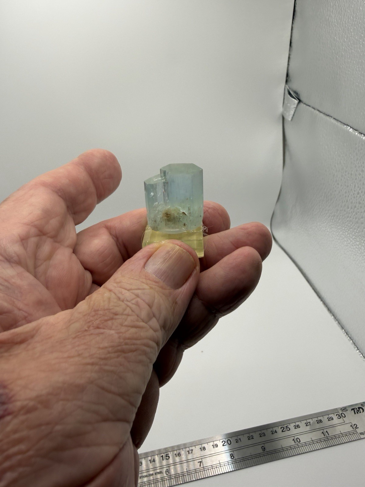 Natural Aquamarine Crystal From Pakistan – Beautiful Blue Beryl Specimen 13.2 g
