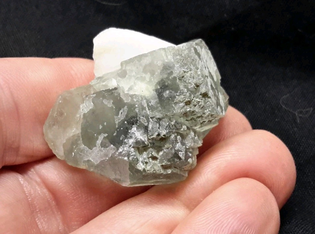 36mm FLUORITE with QUARTZ from the Hunan Province, China FLUORESCENT