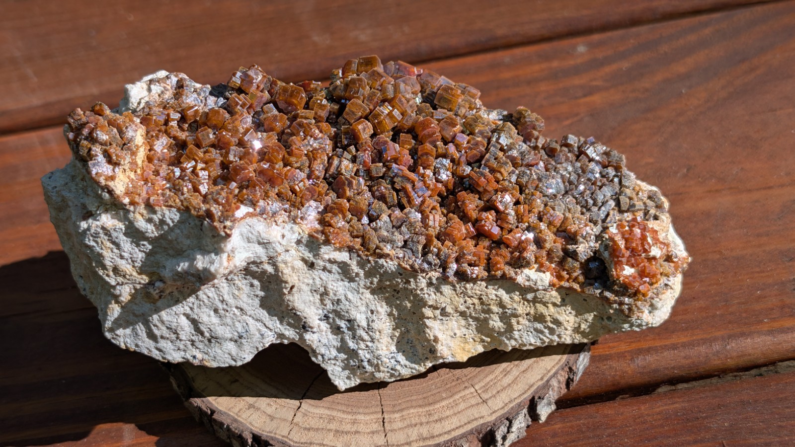 Large Vanadinite 2lb 5oz Deep Cherry Red Displays Well Morocco