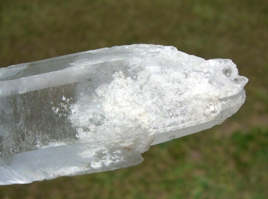 LEMURIAN Laser Quartz Crystal Point a Natural Frosted Beauty and Rare Formation