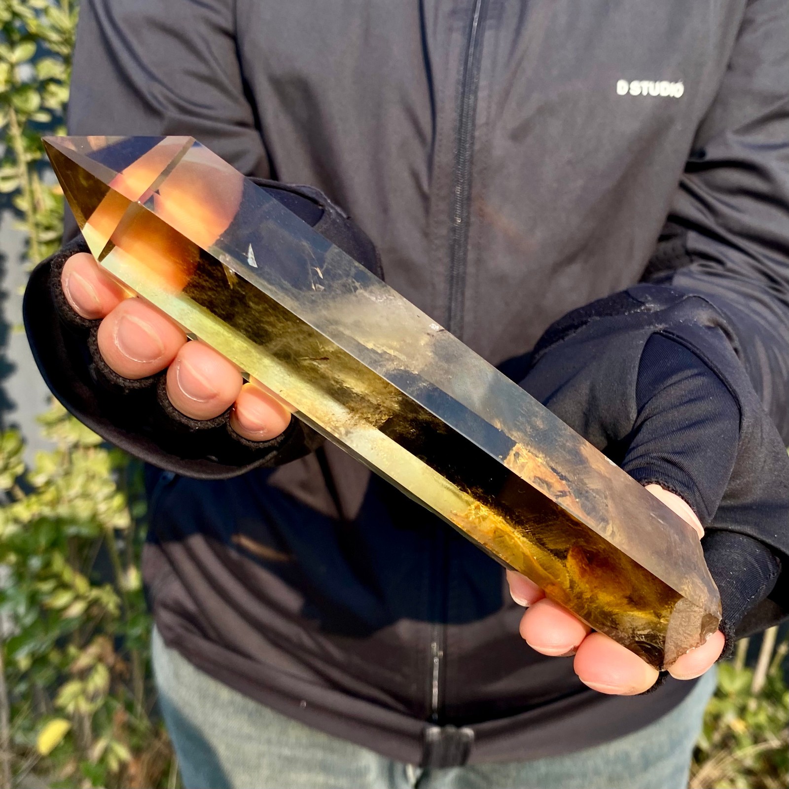 431G Citrine obelisk energy column Reiki healing