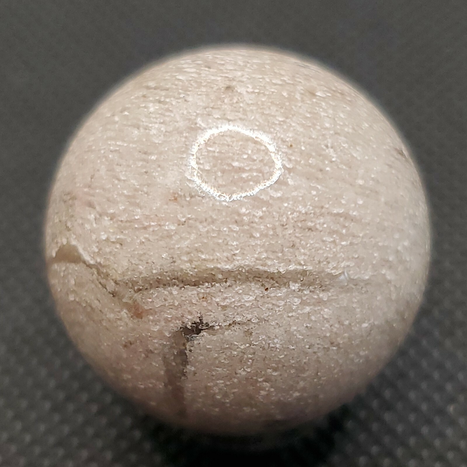 Amphibole Thousand Multi Layer Quartz Sphere Ball Orb Marble 27.2mm, 34g