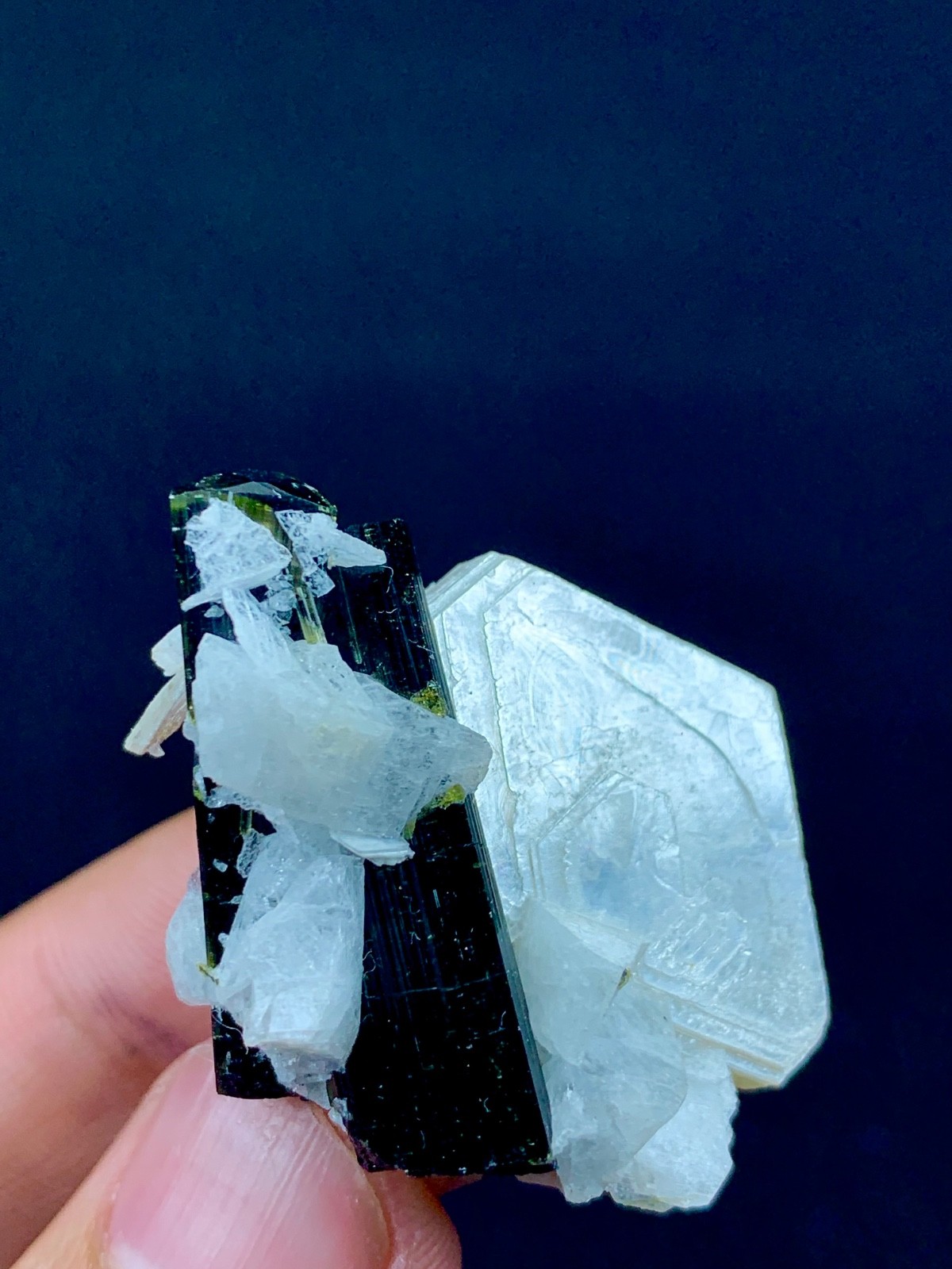 88 Carats Tourmaline With Quartz Crystal Specimen From Afghanistan
