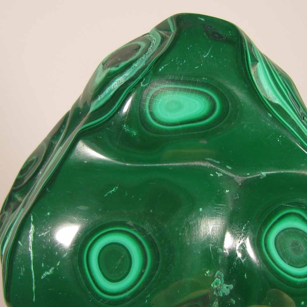 4.1″ Polished Botryoidal MALACHITE Gemstone – Congo, Africa – 1 lb.