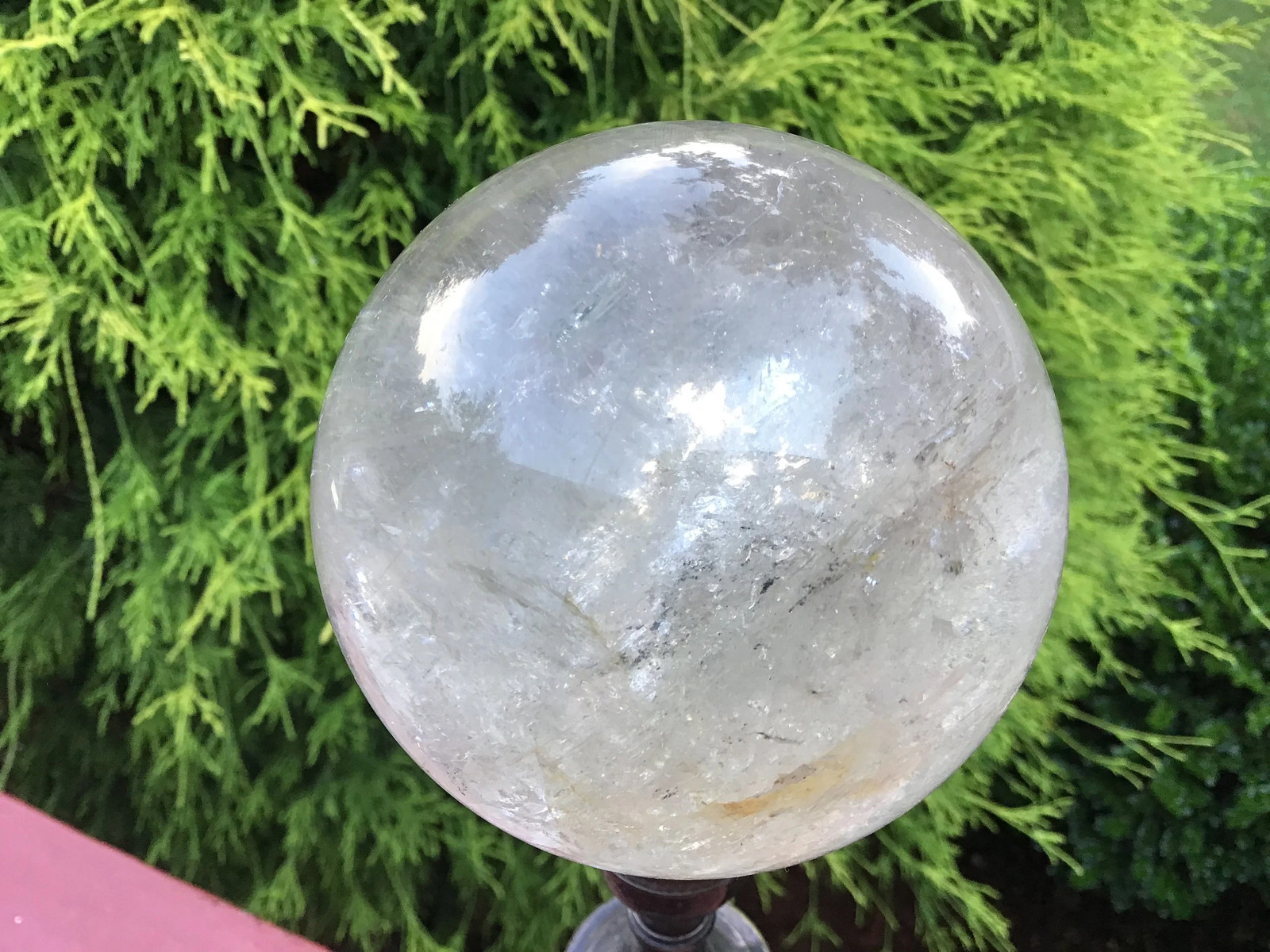 Clear Quartz Crystal Ball ~ Large 1 Lb. 12 oz. ~ 3″ Wide ~ Polished Sphere ~ Sp