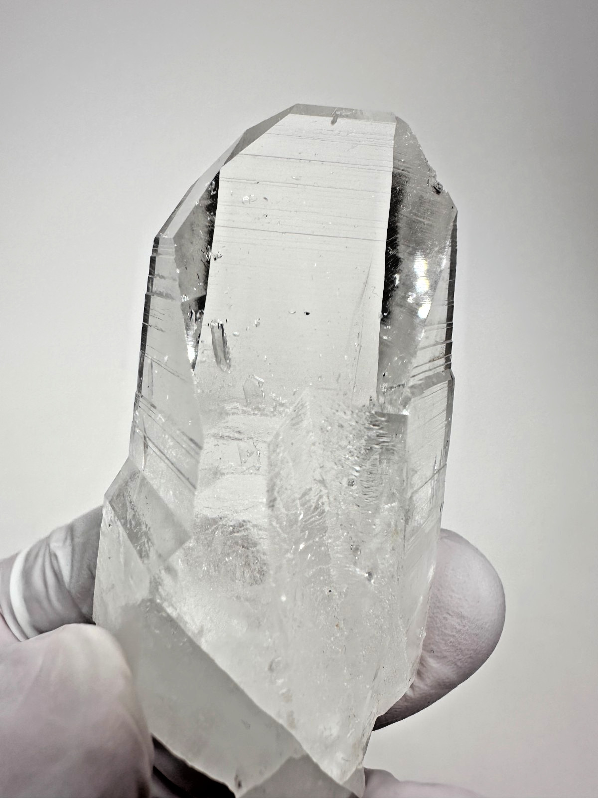 Optical Clear Colombian Lemurian Quartz Crystal Point