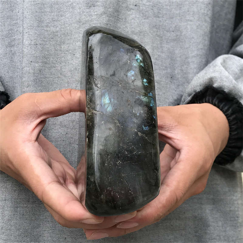 1.18kg Natural Labradorite Quartz Crystal Spectrolite Mineral Reiki healing