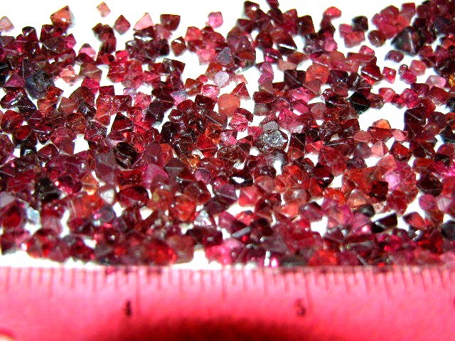 Spinel rare ruby red crystals Sri Lanka 6 carat lots 3 plus crystals