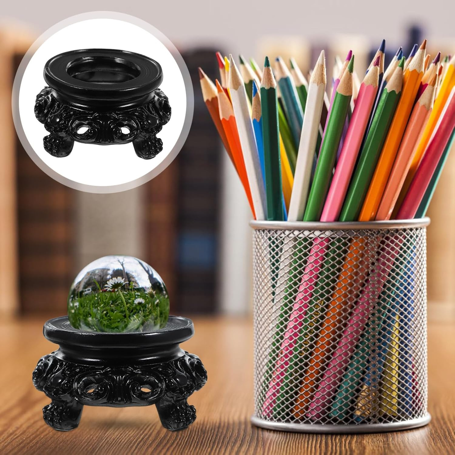 Wooden Stand for Crystal Sphere Crystal Ball Stand Gazing Ball Stand Pendulum St