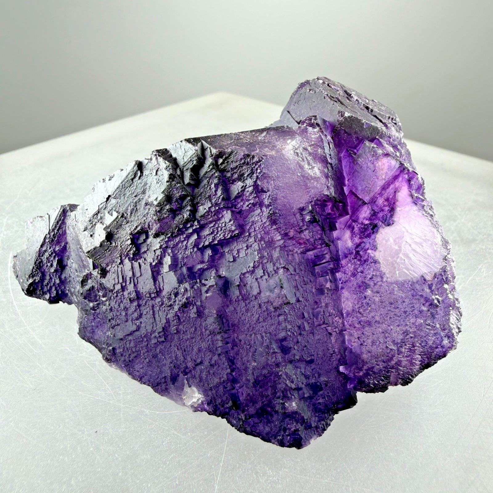Purple Fluorite Crystals: Illinois-Kentucky Fluorspar Dist., Hardin Co. Illinois