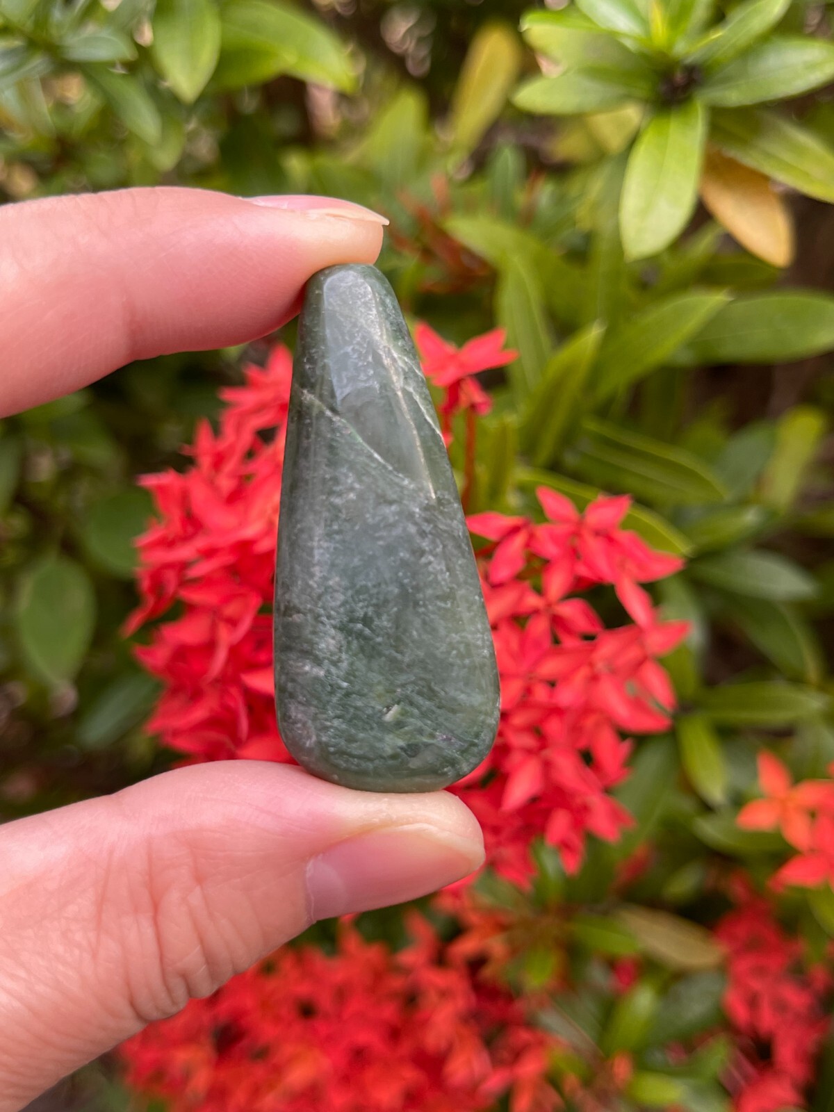 Nephrite Jade Tumbled Stones, 1-1.5 Inch Nephrite Jade Crystals, Healing Crystal