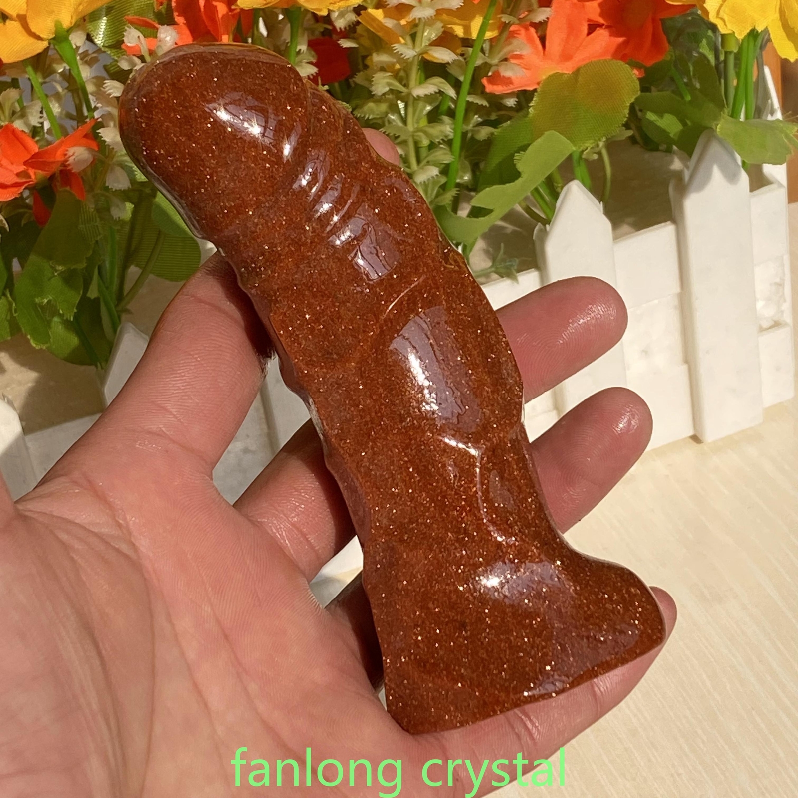 wholesale 4.7in Natural penis Quartz Crystal Carved Figurines Reiki 1pcs